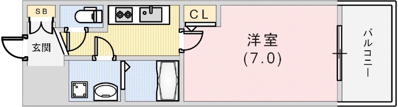 セレニテ三宮リアンの間取り写真