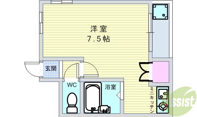 サンライズファーストの間取り写真