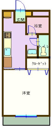 スカイハイツAの間取り