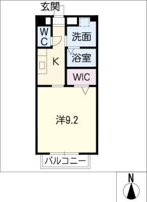 コモード坂祝Bの間取り