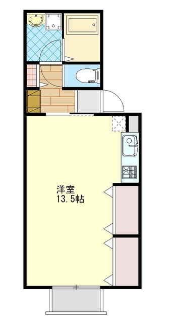 米沢市金池のアパートの間取り