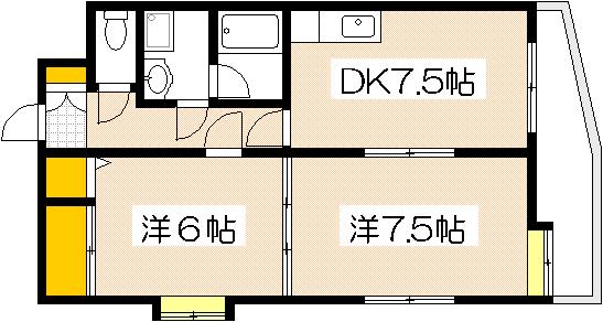 広島市西区西観音町のマンションの間取り