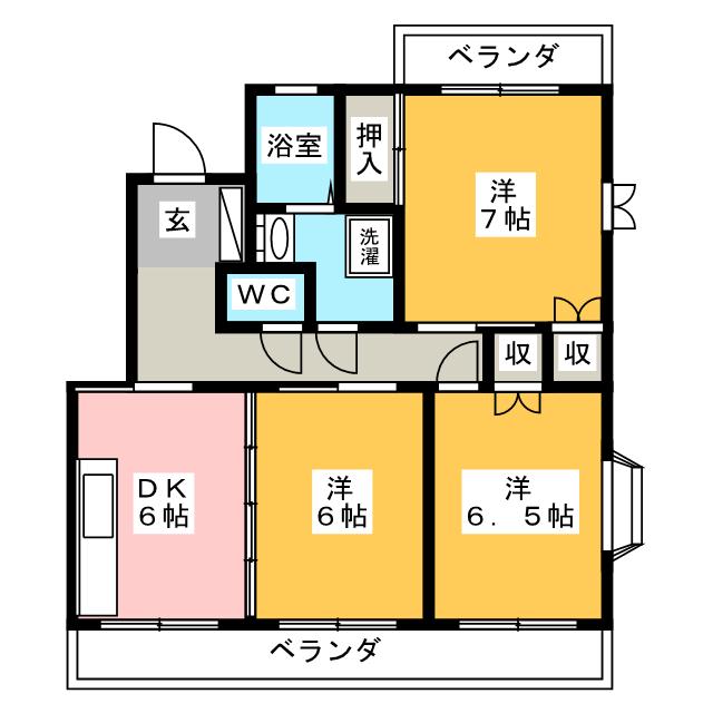 シャンピエールIIの間取り