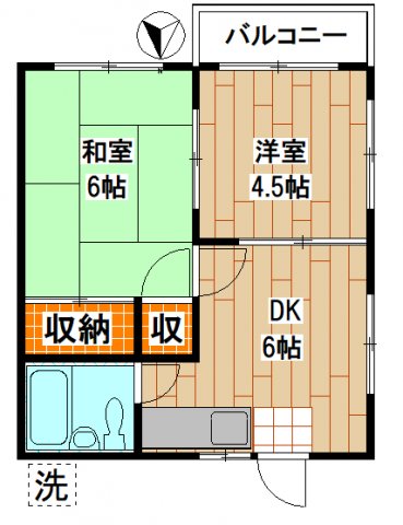 第２ハイツ有宏の間取り