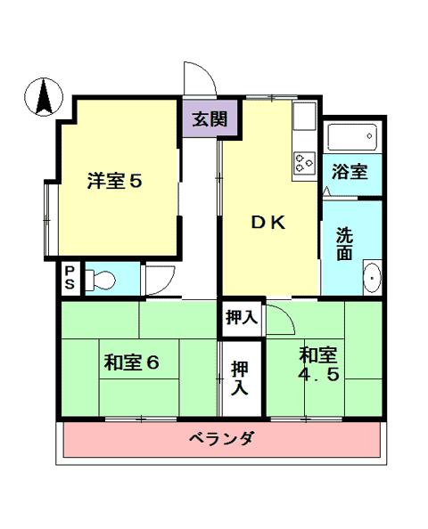 可児第一マンションの間取り