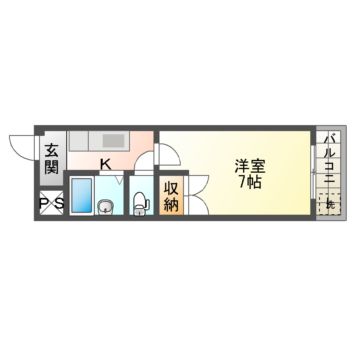 京都市伏見区向島中島町のマンションの間取り