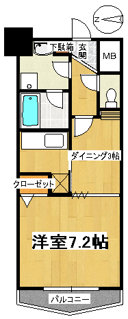 ロンディーヌI長町の間取り