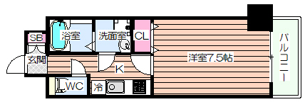 アスヴェル梅田WESTの間取り