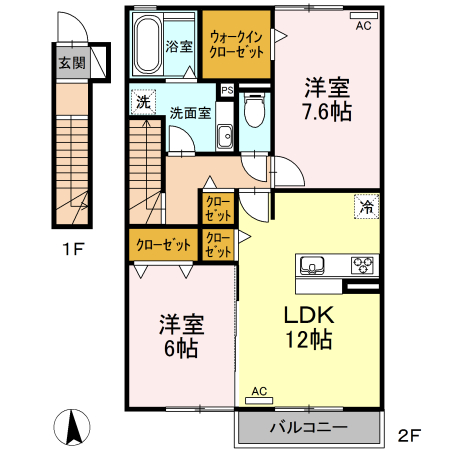 Ｄ－ｒｏｏｍ堀江の間取り