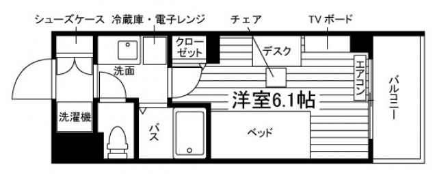 学生会館 classy BASE 世田谷桜丘[食事付き]の間取り