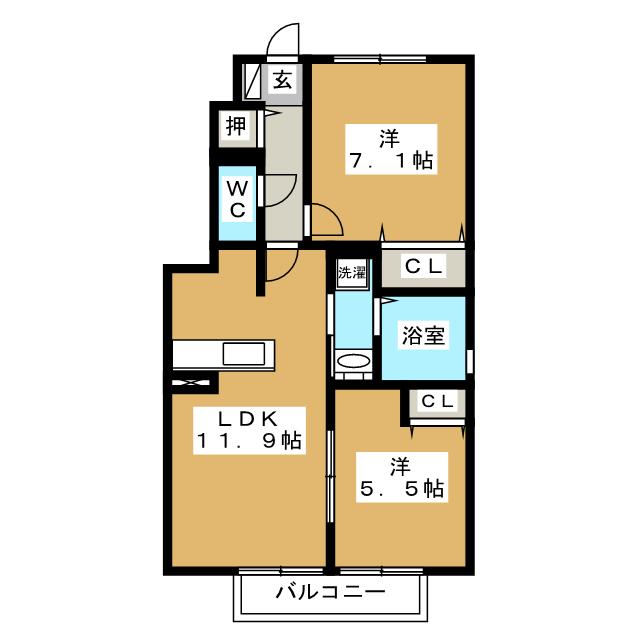 ヴィラ　サンリットIの間取り