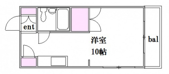 広島市西区小河内町のマンションの間取り