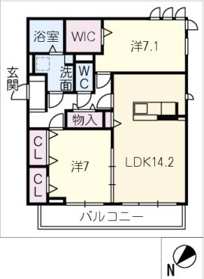 仮)JA賃貸千種区鹿子町四丁目Aの間取り