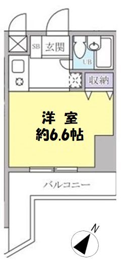 コスモ亀有Vの間取り