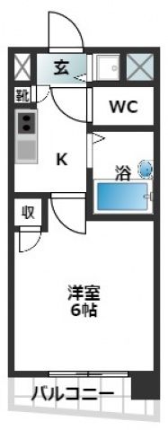 スカイコート後楽園EASTの間取り