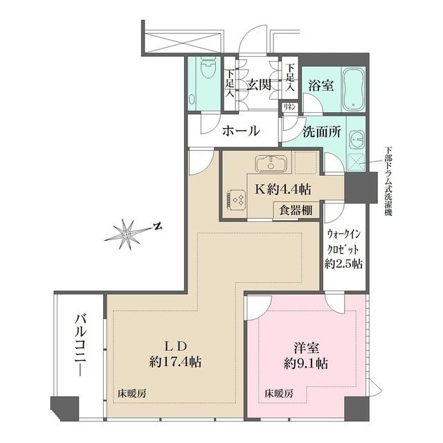 シエルトーレ三番町の間取り