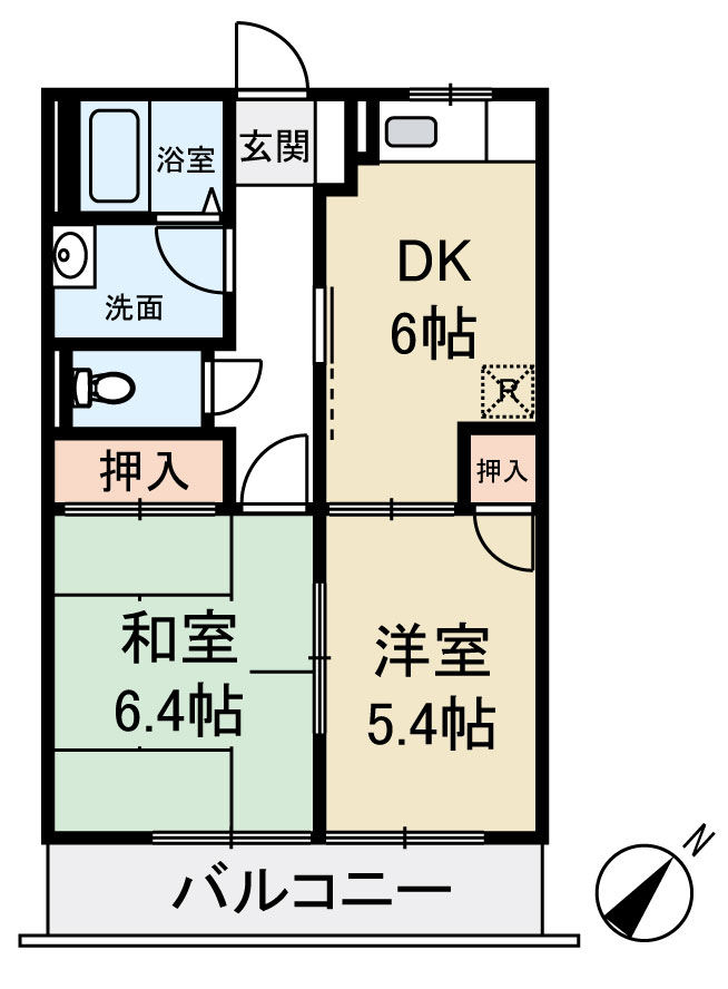 プレミール小倉の間取り