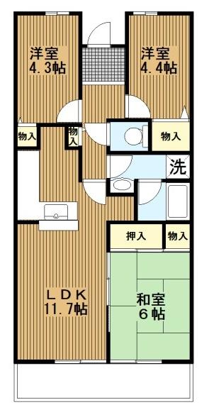 ヒルズ南戸塚の間取り