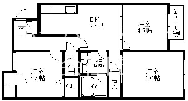 ラパンジール住吉公園の間取り