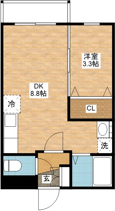 アミティ愛宕の間取り