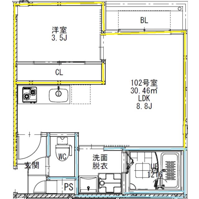 GRANDTIC　F.C.Rの間取り