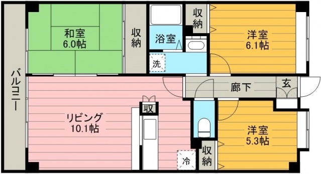 ネオスふじみ野の間取り