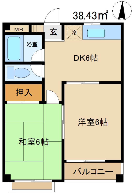 パールハイツの間取り