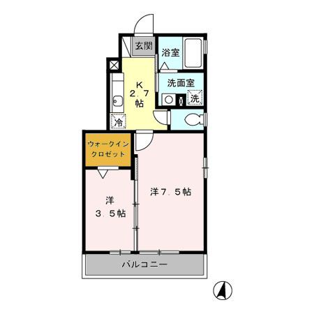 【練馬区春日町のアパートの間取り】