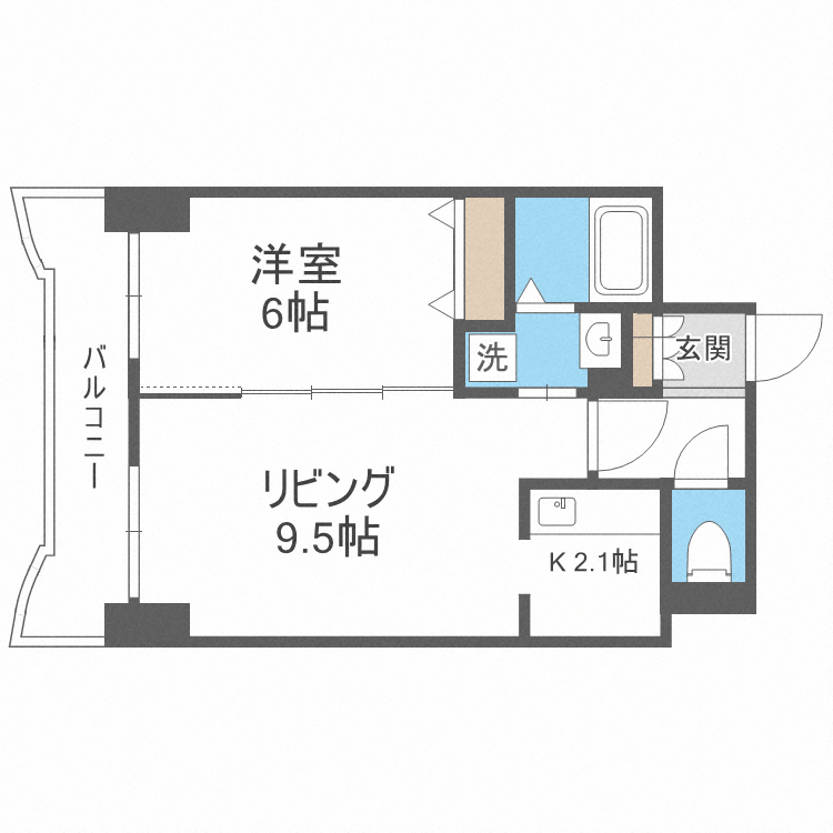 ティアラＮ５の間取り