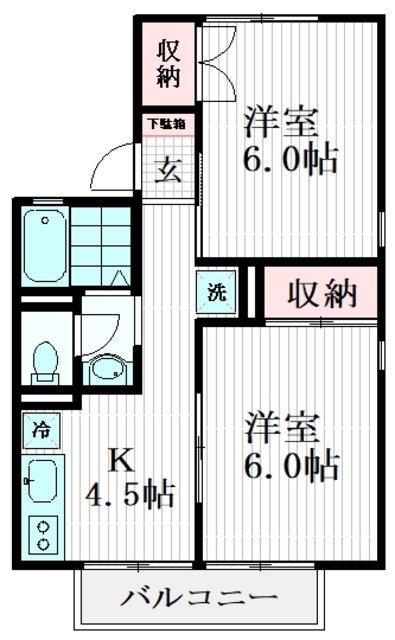 ファミーユひばりヶ丘の間取り