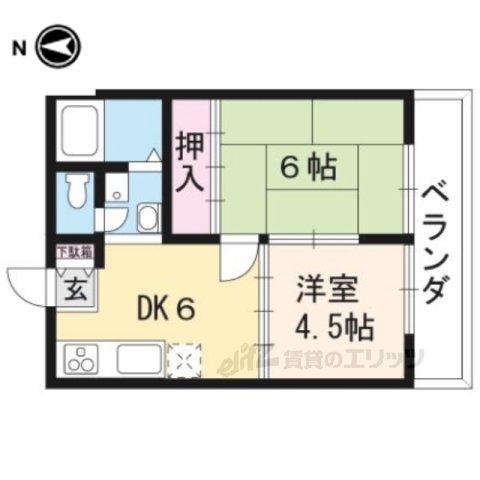 【サンハイツ岩倉Ａの間取り】