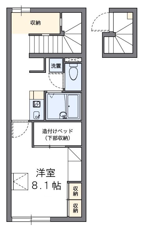 レオパレス高尾ヒルズの間取り