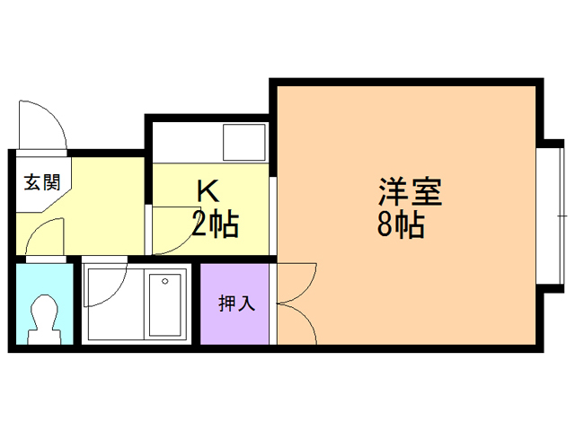 ロアール新札幌Ａの間取り