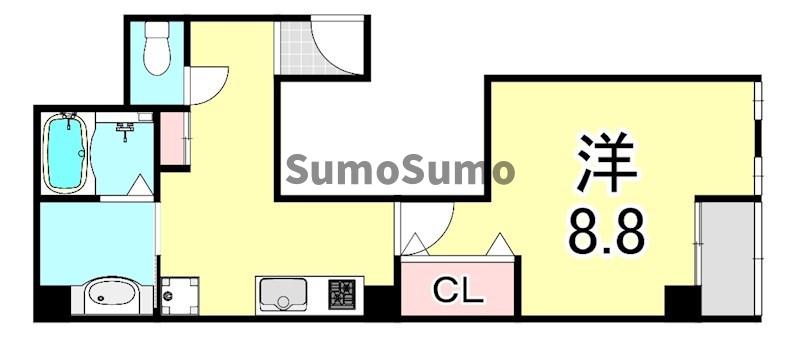 神戸市東灘区甲南町のマンションの間取り