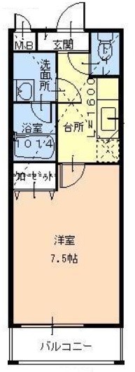 堺市堺区東上野芝町のアパートの間取り