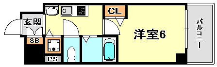 プレサンス神戸西スパークリングの間取り