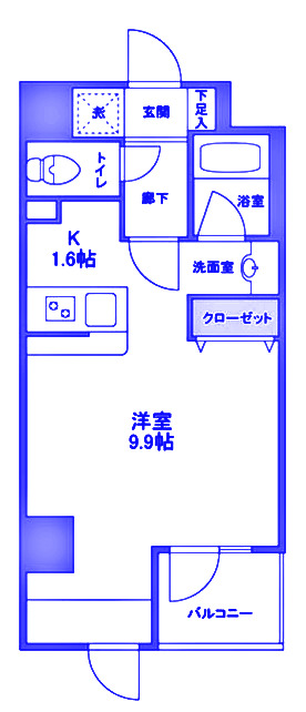 横浜市緑区長津田のマンションの間取り