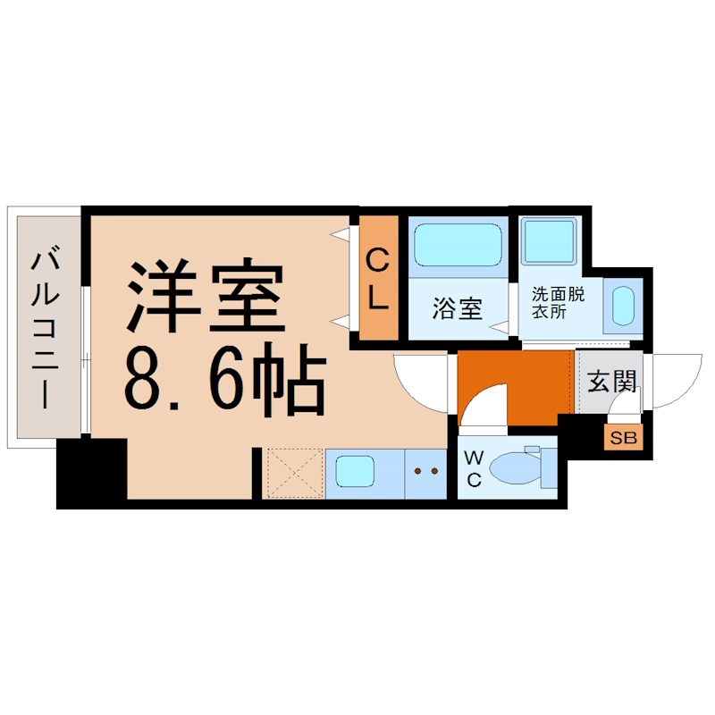 【名古屋市中区正木のマンションの間取り】