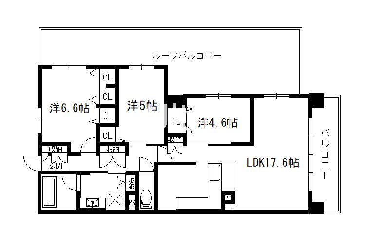 プレサンスレジェンド六地蔵の間取り