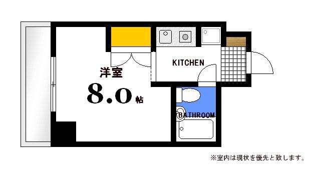 広島市西区横川町のマンションの間取り