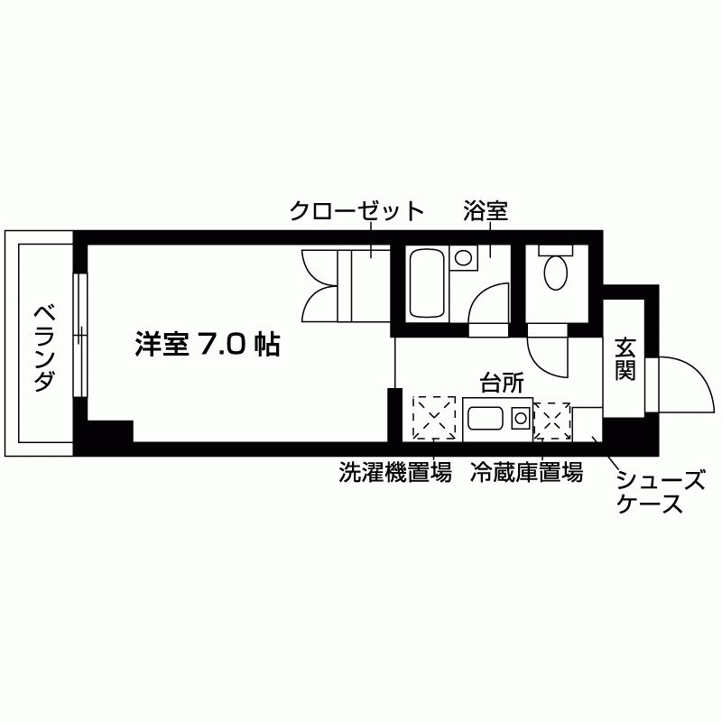 ハウゼ公園前の間取り