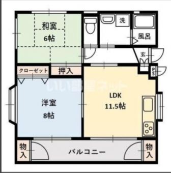 静岡市駿河区西島のアパートの間取り