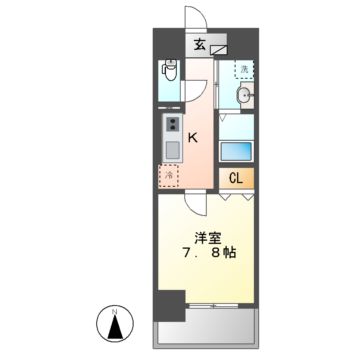 リヴシティ浅間町(旧ブランボヌール浄心）の間取り