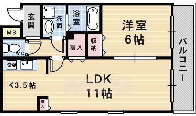 クラージュ福弥の間取り