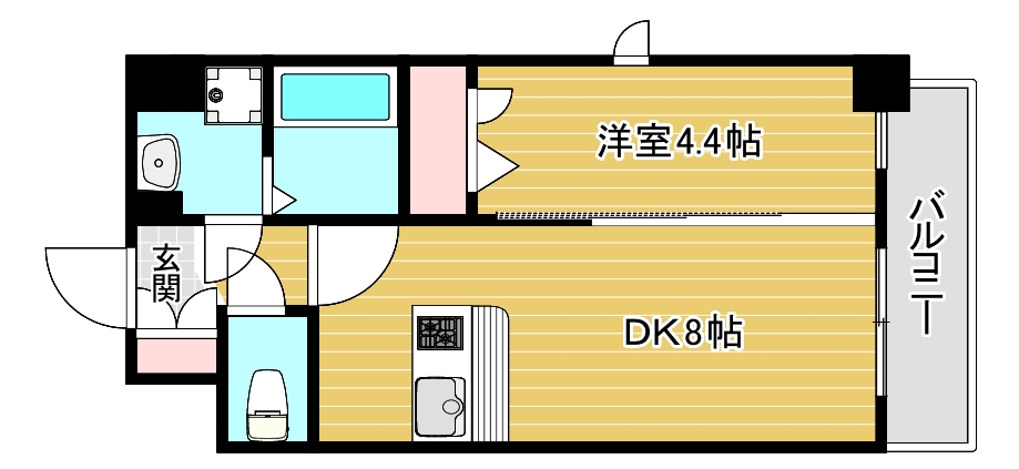 エスリード中之島クロスゲートの間取り