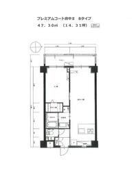 府中市府中町のマンションの間取り