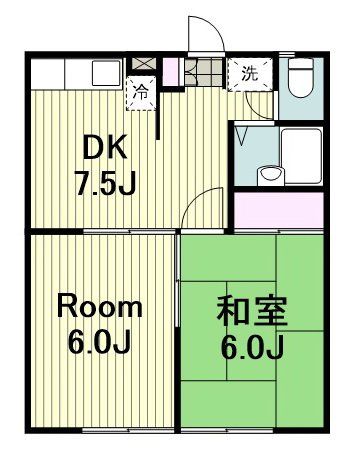 エステート梶山の間取り