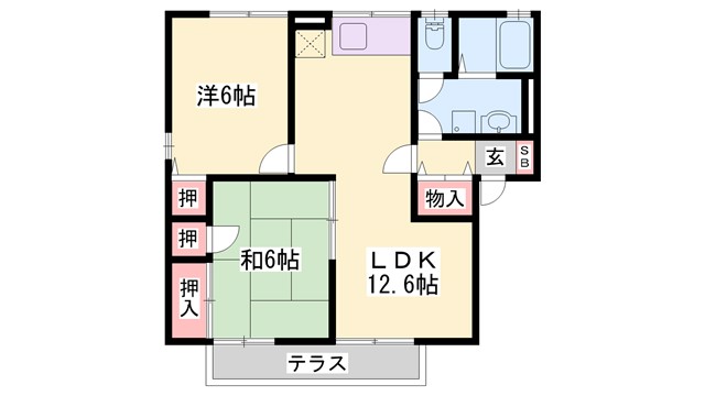 スカイハイツの間取り