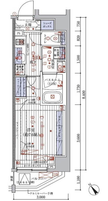 ブライズ東池袋の間取り