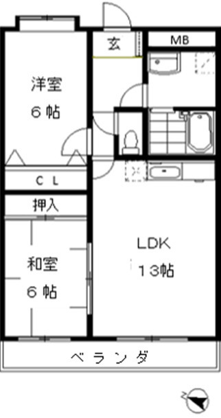 ※ウエストビレッジ２１の間取り